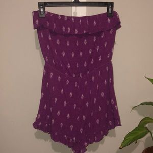 LA Hearts Purple Romper